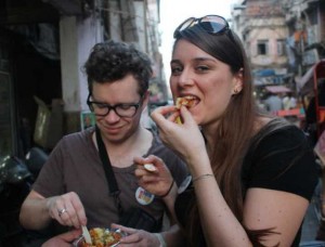 Eating street food safely in India