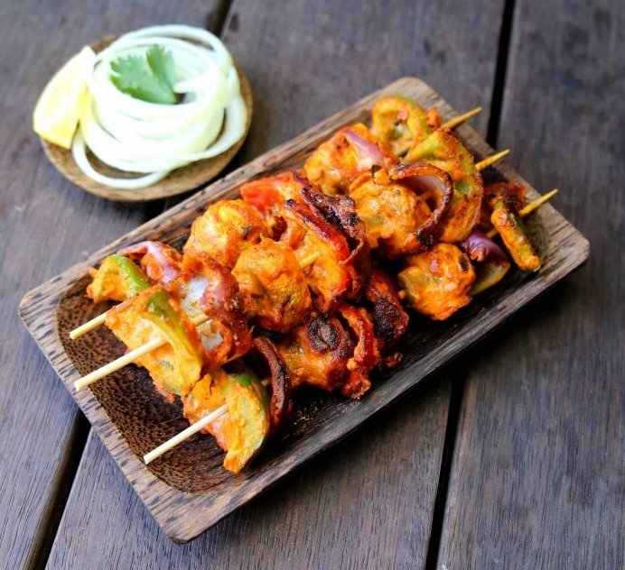 mushroom tikka with bell pepper recipe